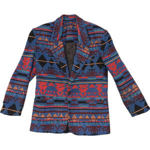 Yes Men Worldwide Unlimited Fashion Wear Vintage Aztec Jacket Men's Size Small